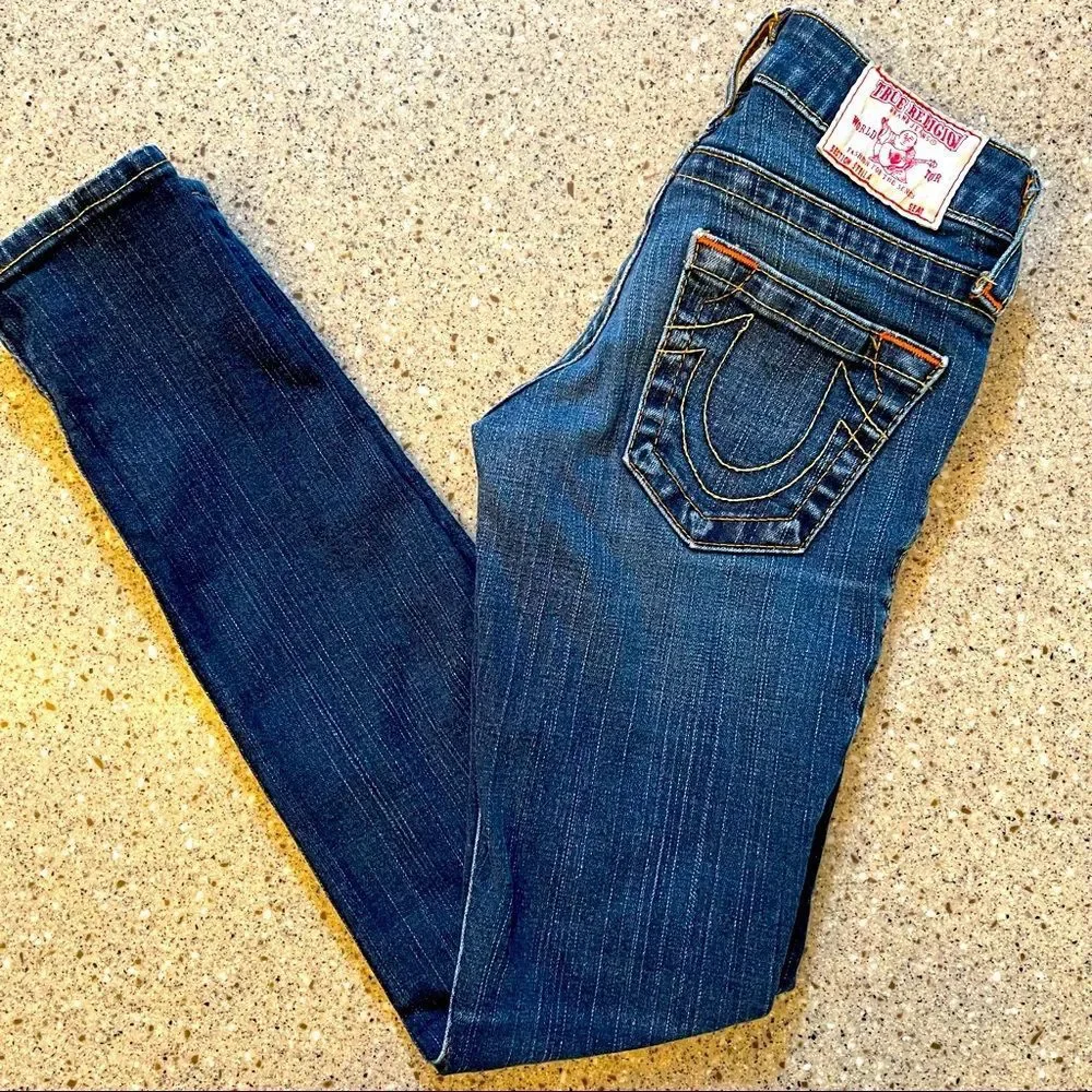 TRUE RELIGION Stella Skinny Jean SZ 23 - Picture 2 of 14